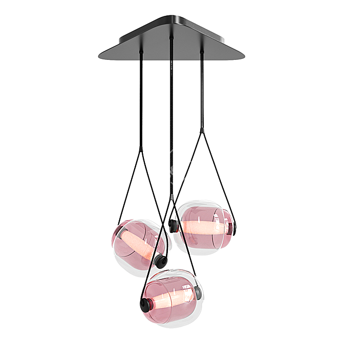 Modern Geometric Pendant Light 3D model image 2