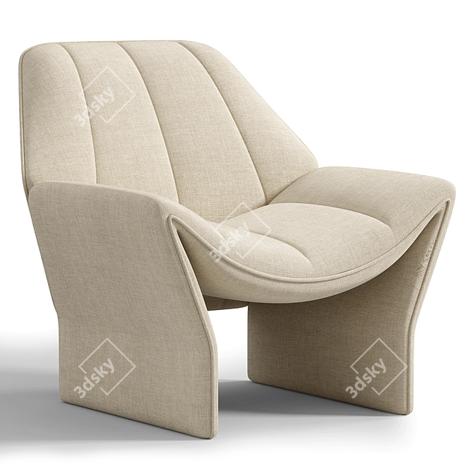 Elegant BERT Armchair by Romatti 3D model image 2