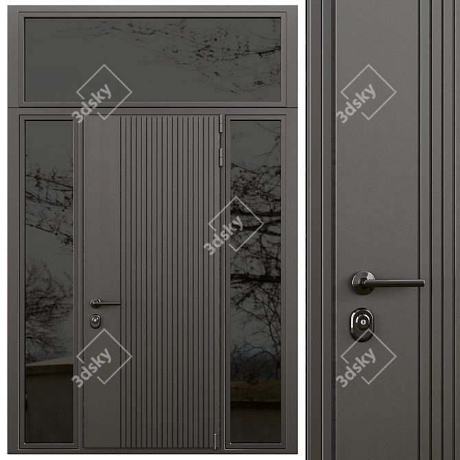 Modern Entrance Door Set6: 2016 3D model image 1