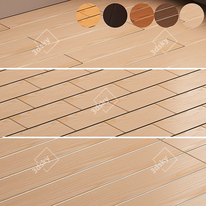 Wood Floor Texture Pack - 3D Models 3D model image 1