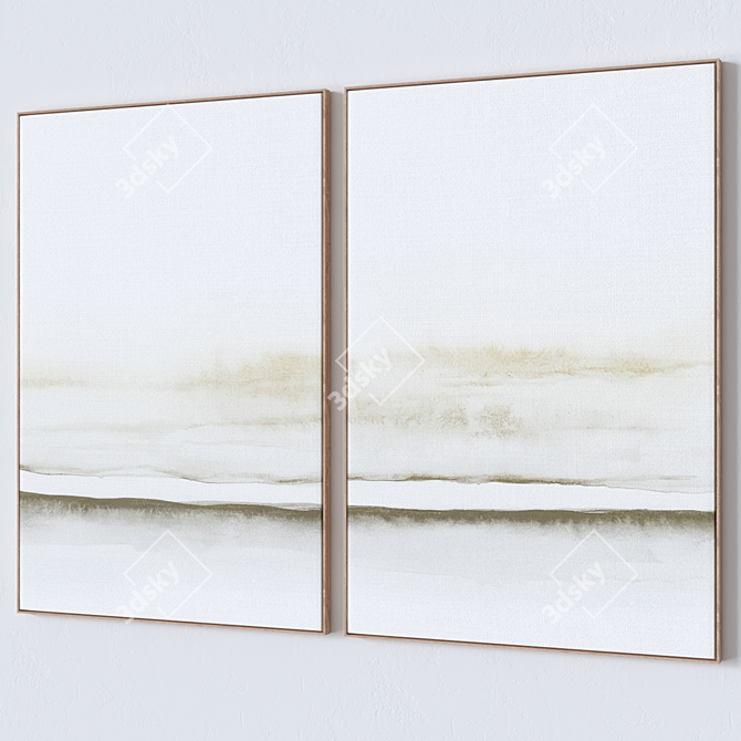 Set of 6 Wall Art Prints 3D model image 3