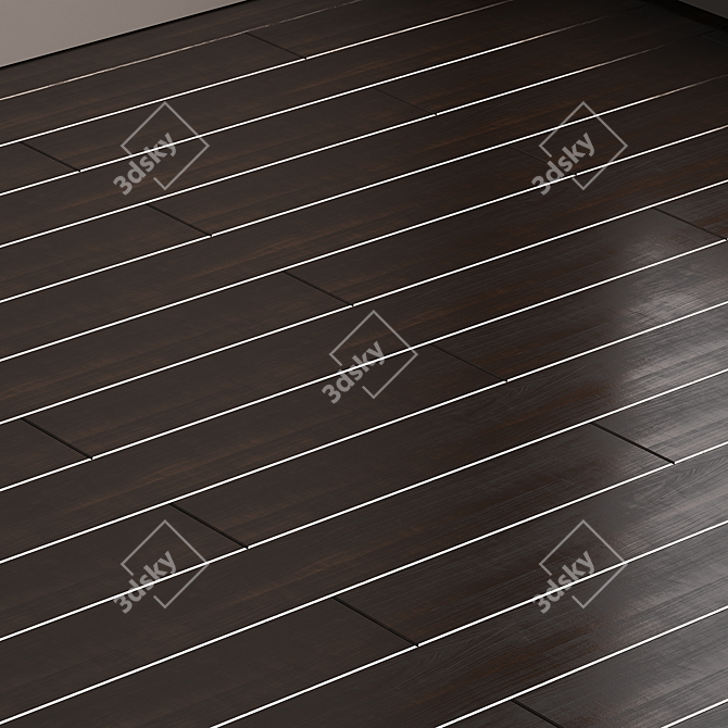 Multi-Layered Oak Floor Texture 3D model image 5