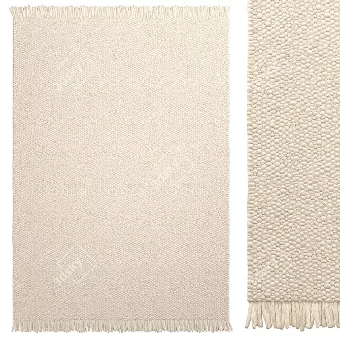 Dalvik Beige Scandinavian Rug 200x300 3D model image 2