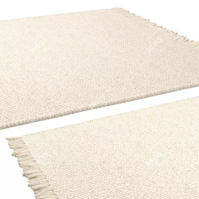 Dalvik Beige Scandinavian Rug 200x300 3D model image 3