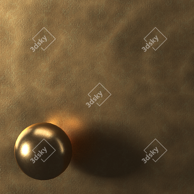 Vray Brass Procedural Material Kit 3D model image 4