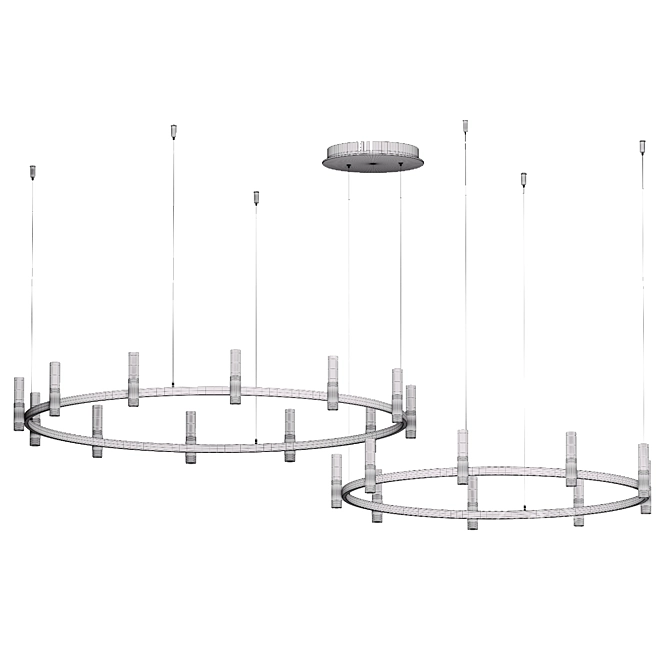 Candel Pendant Light Fixture 3D model image 3