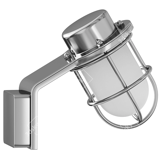 Modern Minimalist Wall Sconce 3D model image 2