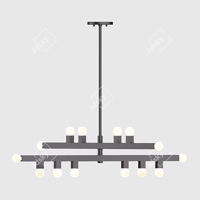  The Life StyledCo Sutter Chandelier 3D model image 2