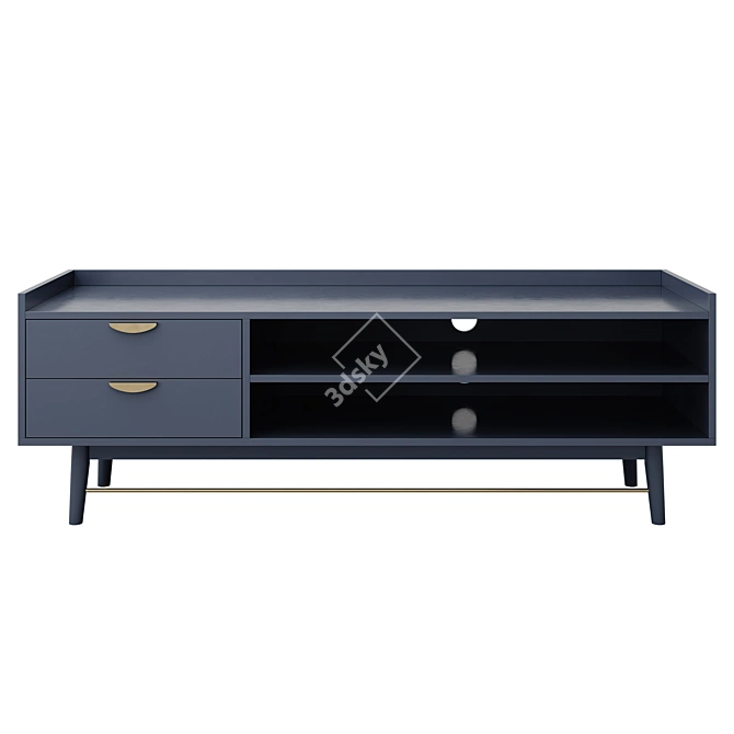  PENELOPE 2-Drawer TV Cabinet 3D model image 3