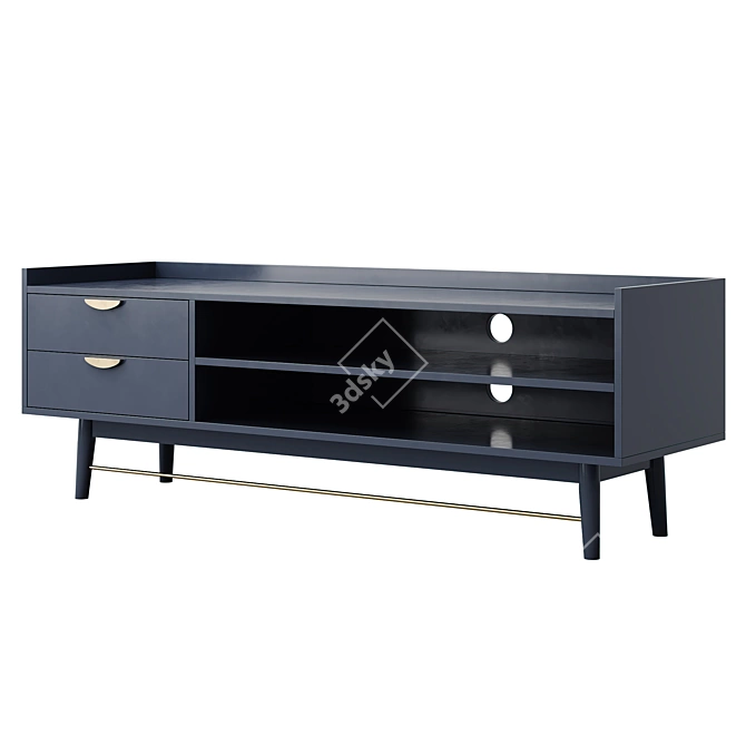  PENELOPE 2-Drawer TV Cabinet 3D model image 4