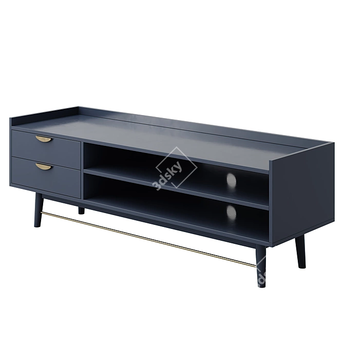  PENELOPE 2-Drawer TV Cabinet 3D model image 5