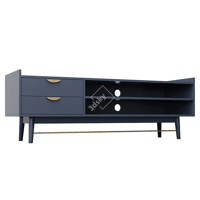  PENELOPE 2-Drawer TV Cabinet 3D model image 6