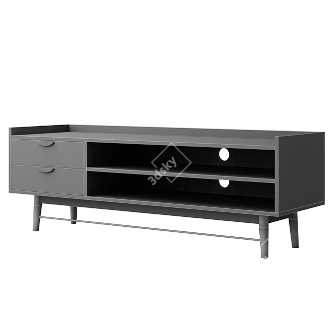  PENELOPE 2-Drawer TV Cabinet 3D model image 7