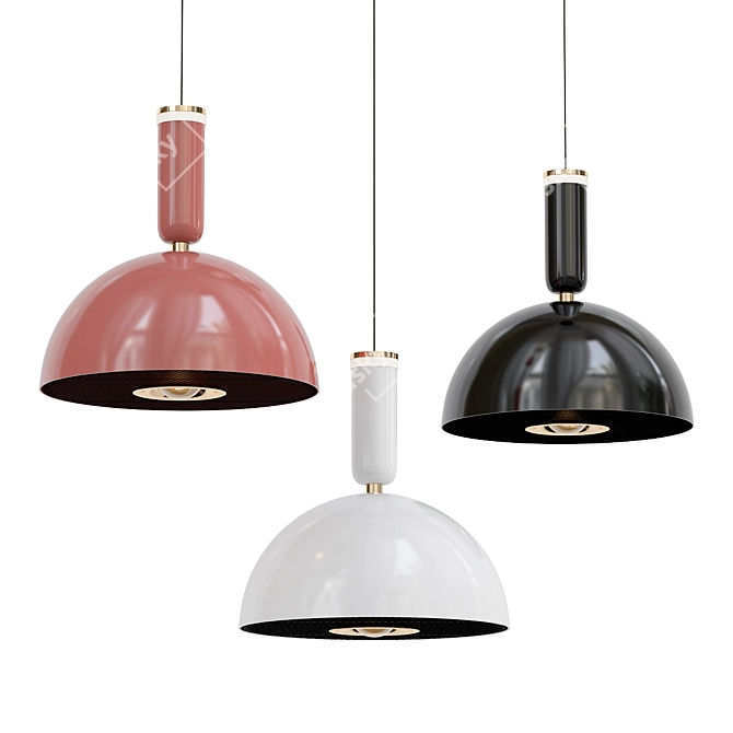 Modern TOFT Dome Pendant Light 3D model image 1