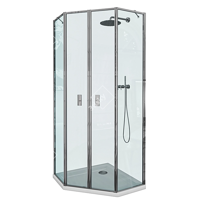 Sleek Radaway Shower Enclosures 3D model image 3