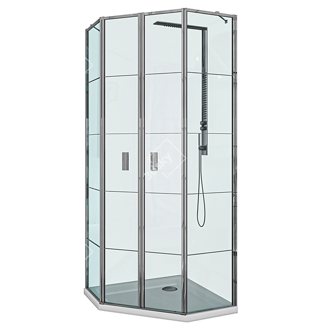 Sleek Radaway Shower Enclosures 3D model image 5