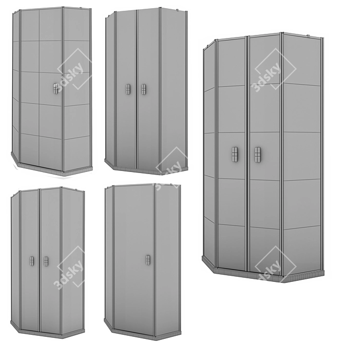 Sleek Radaway Shower Enclosures 3D model image 7