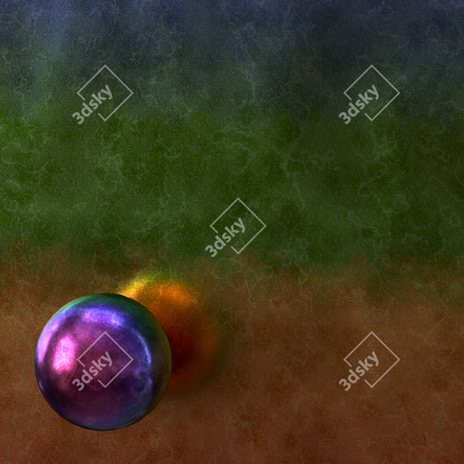 Rainbow Metal Procedural Material 3D model image 4