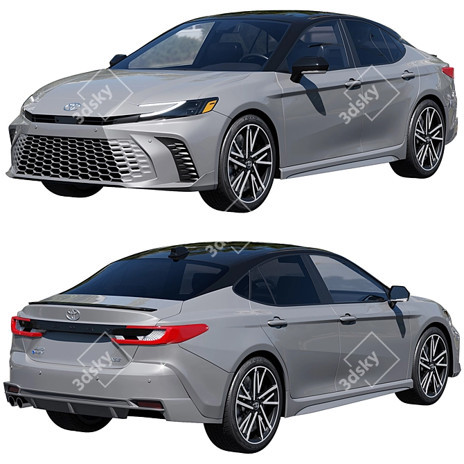 Toyota Camry Hybrid 2025: Versatile Elegance 3D model image 1