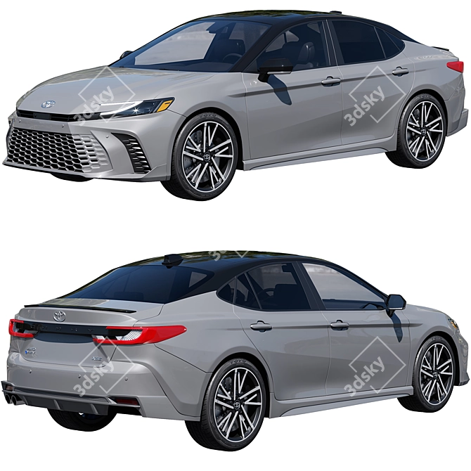 Toyota Camry Hybrid 2025: Versatile Elegance 3D model image 6