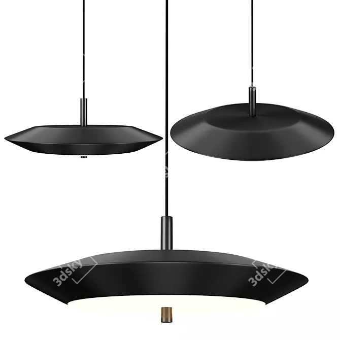 Adjustable LED Pendant Light TITO 3D model image 1