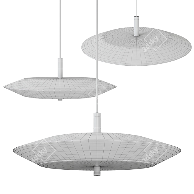 Adjustable LED Pendant Light TITO 3D model image 5