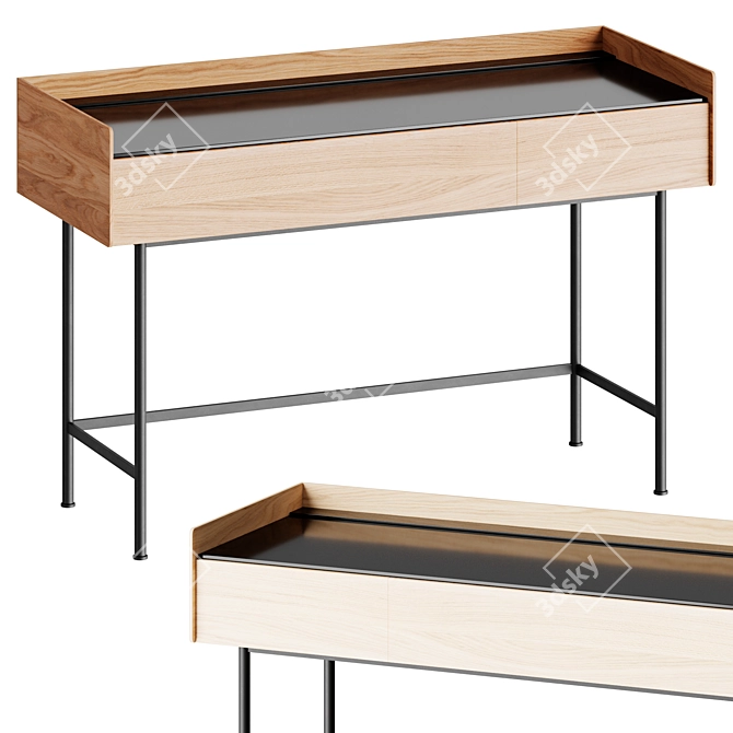 Modern Vanity Table Stand 3D model image 1