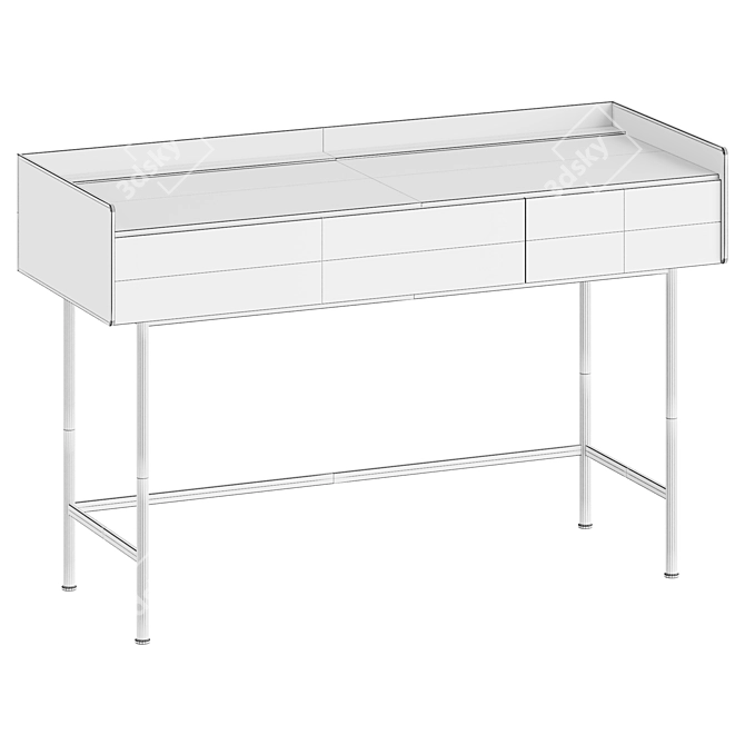 Modern Vanity Table Stand 3D model image 4