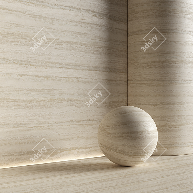 Stone Material Set with Textures 3D model image 2