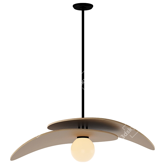 Mahalo Tiered Pendant Light 3D model image 2