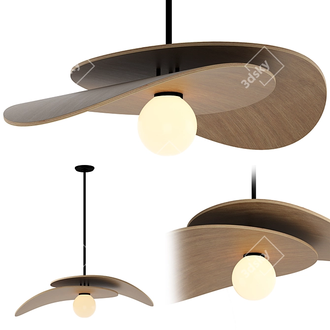 Mahalo Tiered Pendant Light 3D model image 4