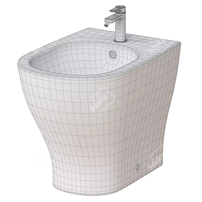 Modern ArtCeram Ten TEB001 Bidet 3D model image 2