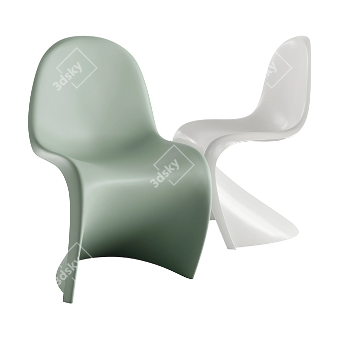 Vitra Panton Chair: Pale Rose 3D model image 4