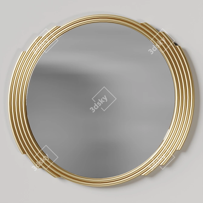 Elegant Wall Mirror for Stylish Decor 3D model image 2