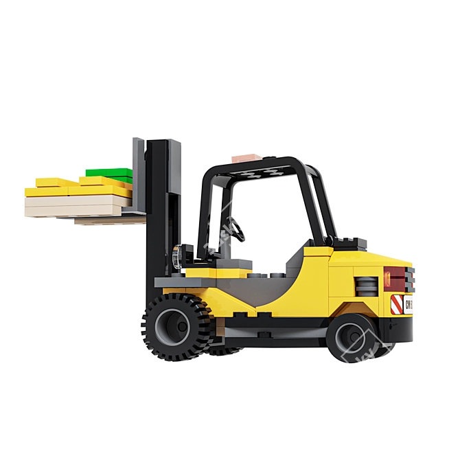 Lego Forklift Truck 3D Model 3D model image 4