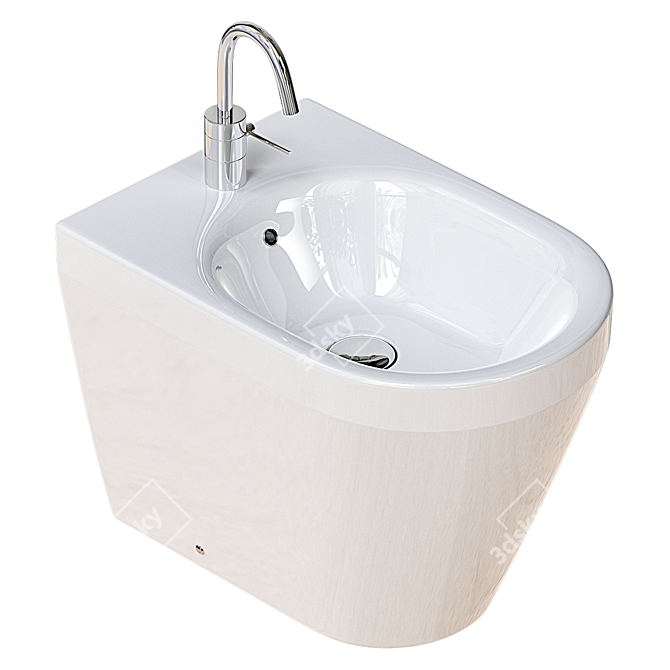 Modern Bidet Toilet: Hatria Daytime EVO 3D model image 1