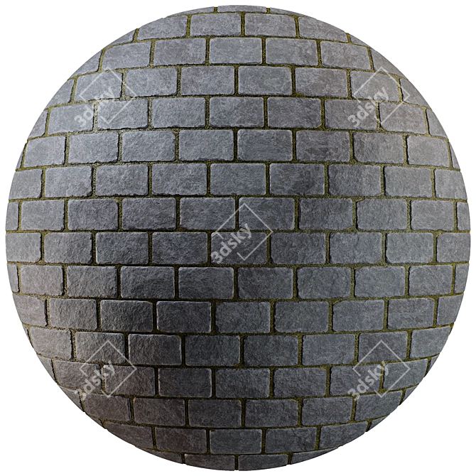 Stone Paving Seamless 3D Textures 3D model image 4