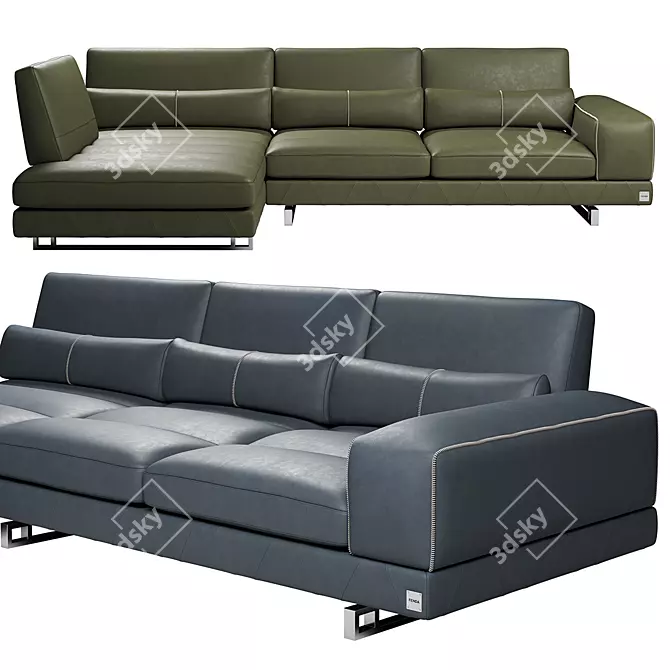  Modern Comfort Landy Corner Sofa 3D model image 1