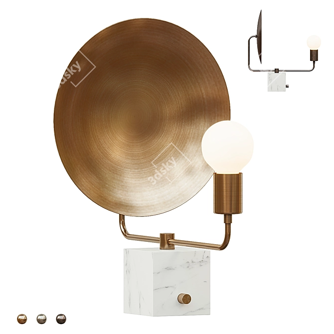 Sophisticated Helios Table Lamp 3D model image 1