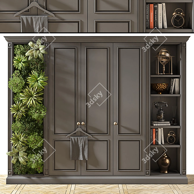 Modern Composite Wardrobe Furniture 3D model image 1