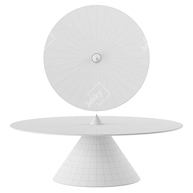 Designer Cone-shaped Halo Table 3D model image 3