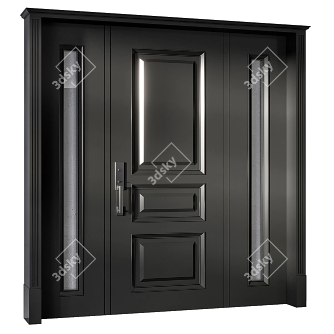 Luxury Entrance Door Design Collection 3D model image 3