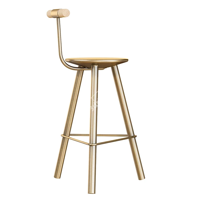 Erickson Aesthetics Tripod Stool 3D model image 4