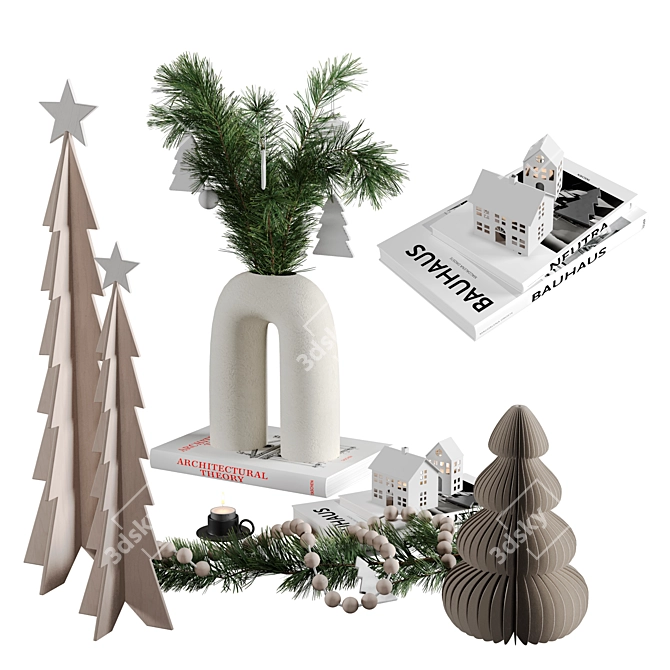 Festive Decor Set 001 3D model image 1