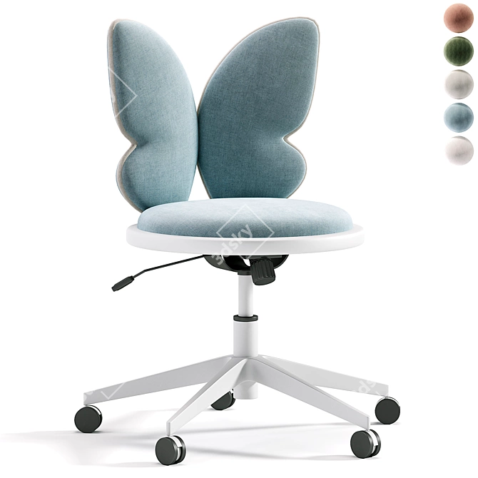 Ergonomic Pixie Office Chair 3D model image 1