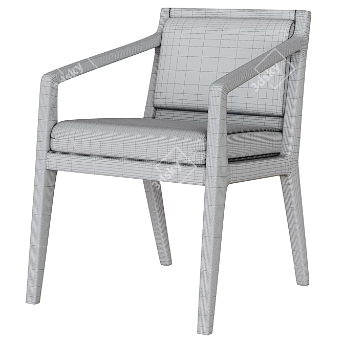 Modern Oslo Dining Chair Design 3D model image 3