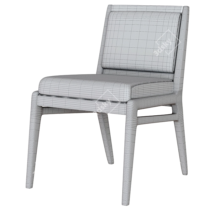 Modern Oslo Dining Chair Design 3D model image 4