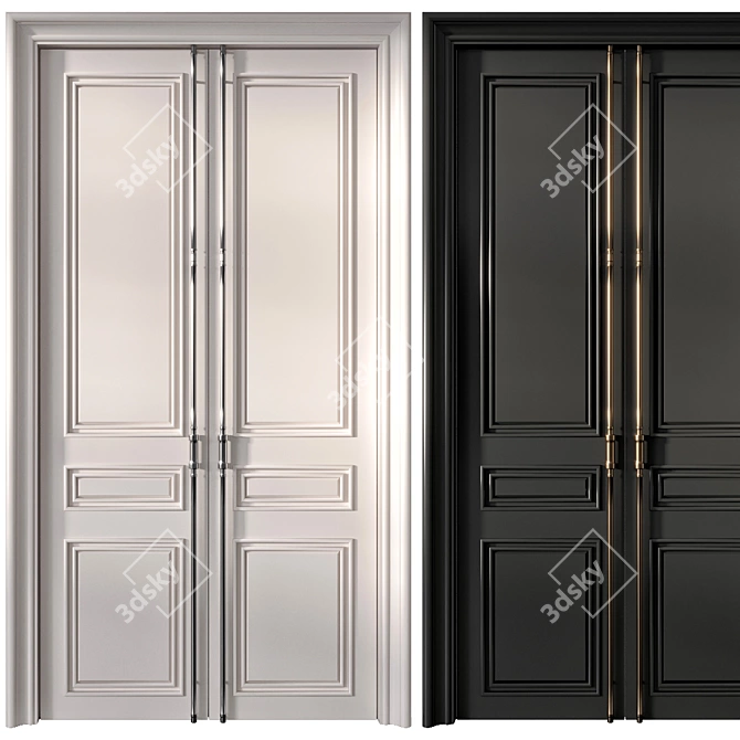 Sophisticated Entrance Door Collection 3D model image 1