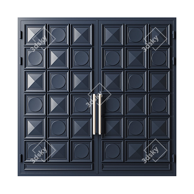 Modern Black Gate Loft Design 3D model image 3