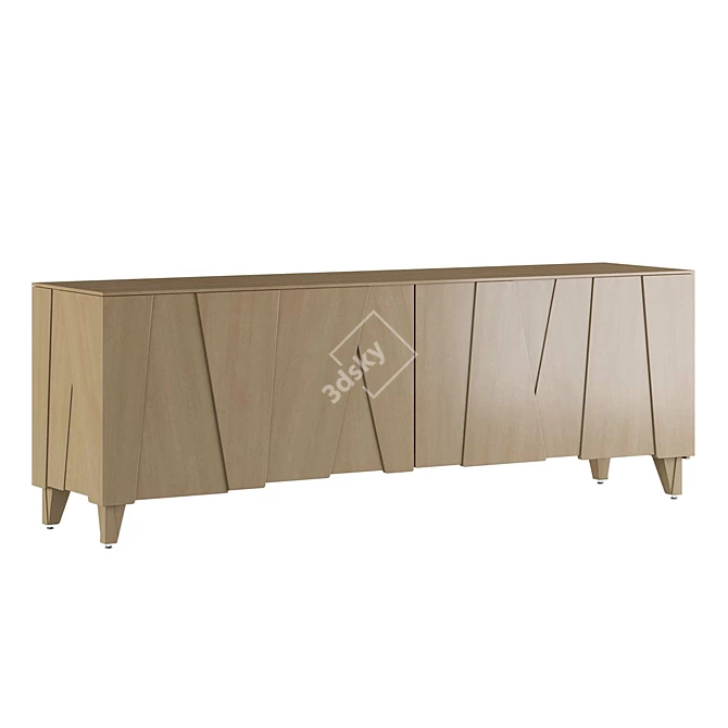 Scala Oak Sideboard by Bina Baitel 3D model image 2